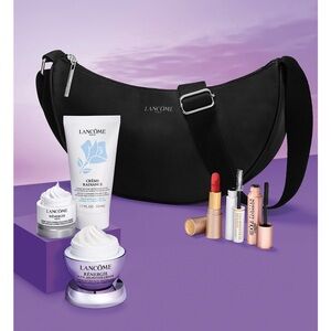 Lancome Skincare Set with Black Bag